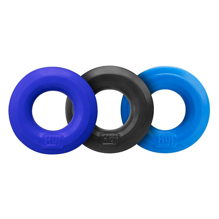 HUJ3 c-ring 3-pack, COBALT MULTI - Tar/Cobalt/Aqua