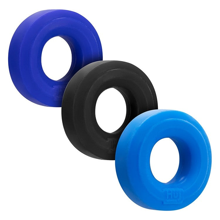HUJ3 c-ring 3-pack, COBALT MULTI - Tar/Cobalt/Aqua