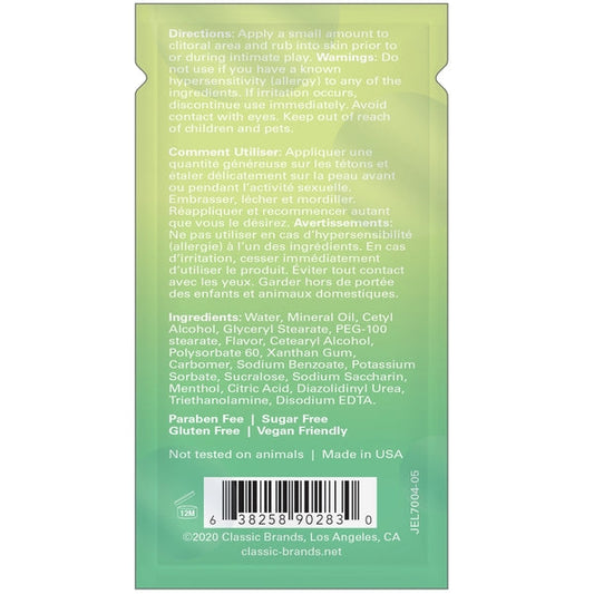 JOY BUZZER Clitoral Arousal Balm - Mojito Twist Foil - 0.13 floz l 4 mL