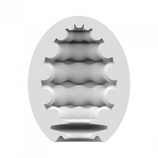 Masturbator Egg 3er Set (Riffle) Light Green